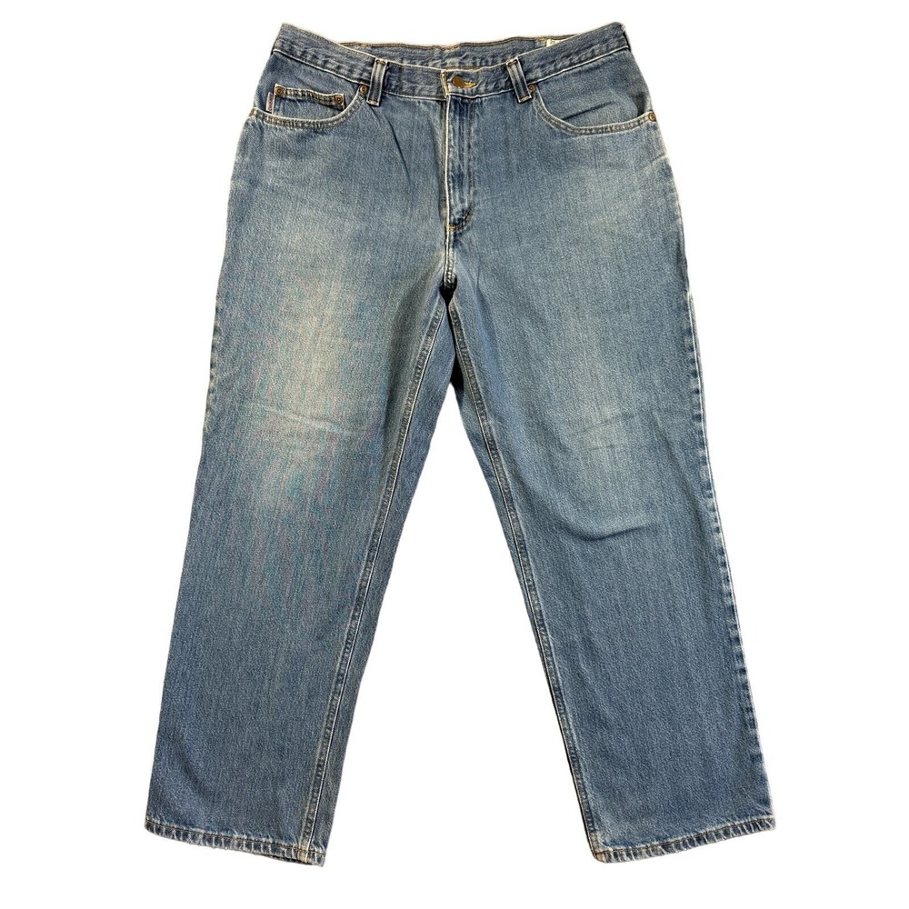 Carhartt Rugged Relaxed Fit Jeans Men's Size 36x30 Blue Straight Leg Actual